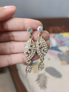 Elegant Dangle Earrings with Crystals