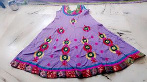 Fully Embroidered Anarkali Kurti