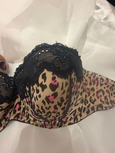 Leopard Print Strapless Bra