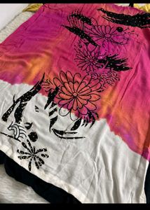 Vibrant Floral Embellished kurti