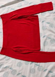 Red Off-Shoulder Top