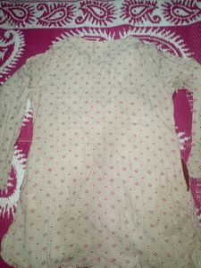 Patterned Button-Down Top
