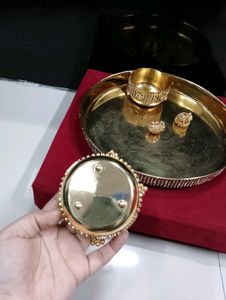 Brass pooja Thali Set