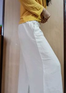 Cream linen pants 🍦