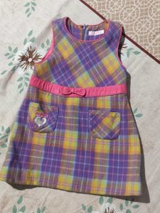 Hello kitty purple plaid dress