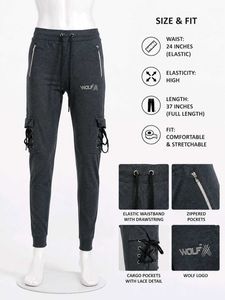 WOLF Cargo Joggers with Lace Detail