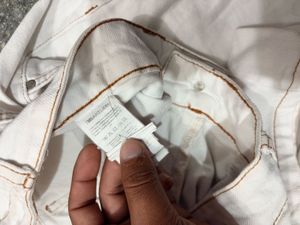 Trendyol off White Straight Jeans