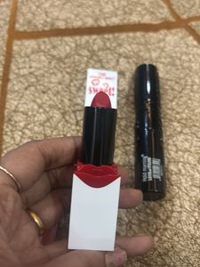 Lip Gloss &amp; Eyeliner and lipstick
