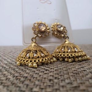 Golden Jhumkas