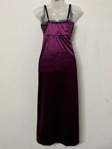 Pintresty Elegant Plum Velvet Ruched Dress
