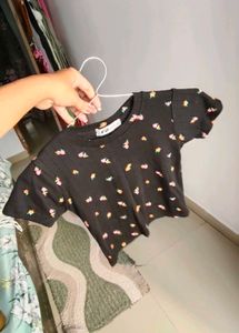 Floral Print Crop Top