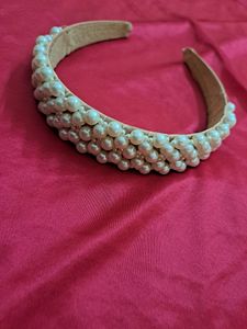 Gorgeous Headband Pink Color With Pearl Design