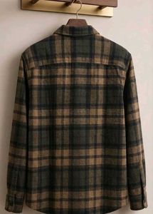 H&amp;M Oversized Plaid Flannel Overshirt