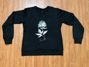 Tokyo Talkies black Floral Print Sweatshirt