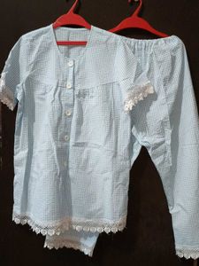 Light Blue Pajama Set