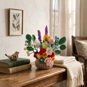 Handmade Crochet Flower Bouquet