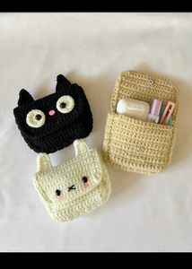 Crochet Animal Mini Pouch(1 piece)