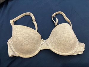 Comfortable Grey Padded Underwire Bra