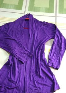 Purple Open-Front Cardigan ✨💜