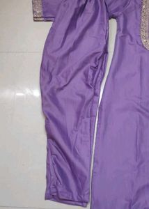 Elegant Lavender Kurta Set with Dupatta
