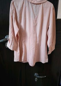 Chic Pink Bow Blouse