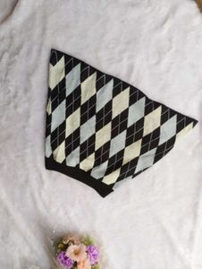 🩷Free Shipping Argyle Knit Mini Skirt🩷