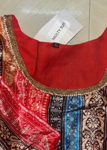 Multi Colour Beautiful Ethnic Gown