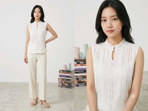 Chic Sleeveless White Lace Top