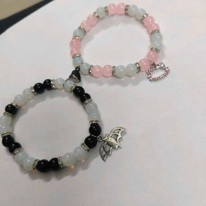Aesthetic Batman and hello kitty bracelet