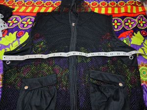Sleeveless Black Vest