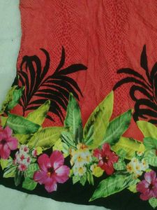 y2k Vibrant Floral and pink cheetah  Print