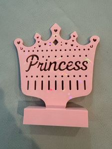Princess Crown Earring And Ring Holder Stand