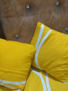 Bright Yellow Accent Pillows