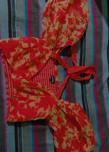Organza Crop Top