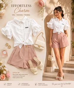 Chic White Puff Sleeve Blouse
