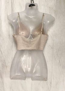 I. Stylish Tie-Front Textured Crop Top