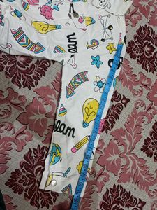 Funky Cartoon Print Jacket