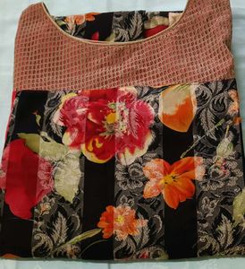 Vibrant Floral Print Kurta
