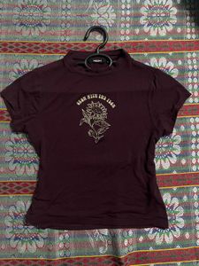 Maroon Graphic T-Shirt