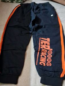 Stylish Black & Orange Track Pants