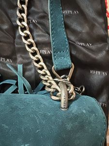 relay studded shoulder bag