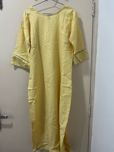 Yellow Cotton Kurta
