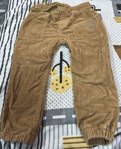 Brown Corduroy Jogger Pants