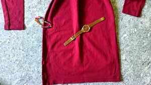 🔥😍HOT MAROON BACKLESS BODYCON FOR WOMEN