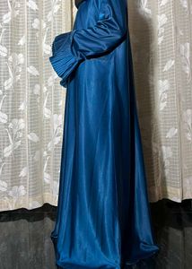 Sapphire Pleated Elegance Abaya