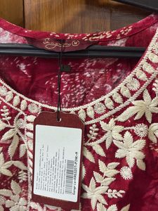 sangria embroidered kurta