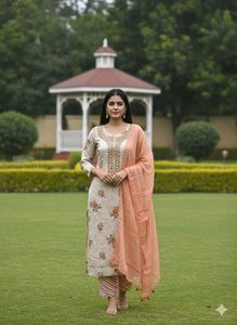 Floral Embroidered Kurta set
