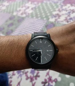 Fastrack Tripster Quartz Analog with Date Black Di