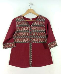 Maroon Casual Top (Women's)