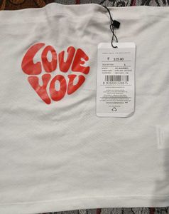 Cute "Love You" Heart Graphic Tee